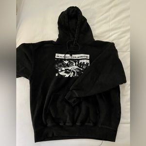 Brandy Melville Radio Silence Black Hoodie